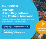 4EU+ course: Urban Regulations and Political Memory