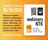 Bezplatné webináře NTK pro doktorandy